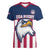 USA 2025 Rugby Custom Women V-Neck T-Shirt Come On Eagle