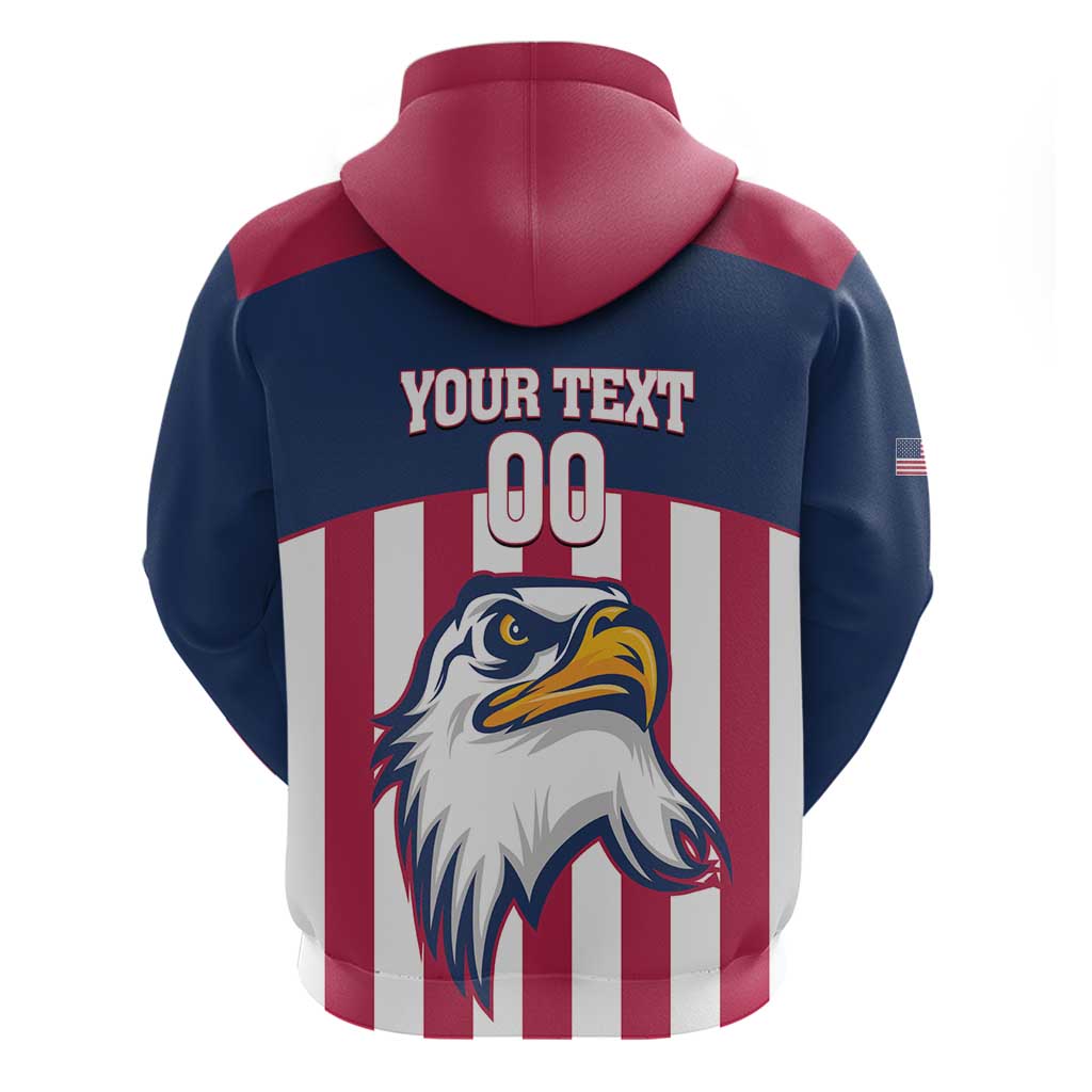 USA 2025 Rugby Custom Zip Hoodie Come On Eagle