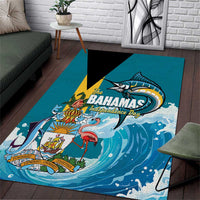 The Bahamas Independence Day Area Rug Bahamian Blue Marlin National Color