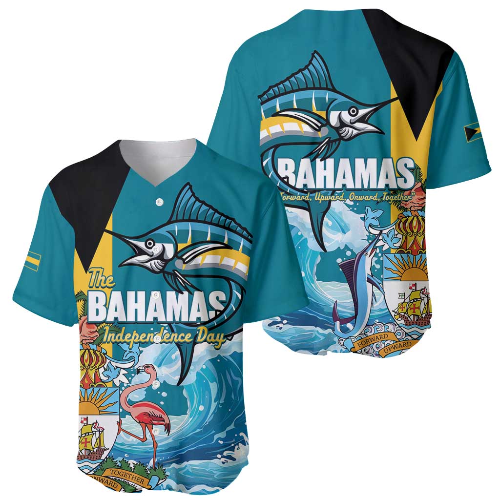 The Bahamas Independence Day Baseball Jersey Bahamian Blue Marlin National Color