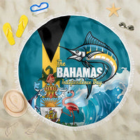 The Bahamas Independence Day Beach Blanket Bahamian Blue Marlin National Color