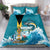 The Bahamas Independence Day Bedding Set Bahamian Blue Marlin National Color