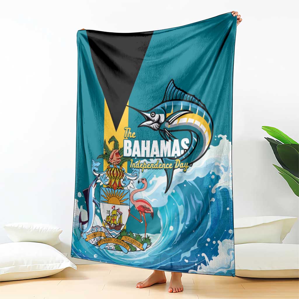 The Bahamas Independence Day Blanket Bahamian Blue Marlin National Color