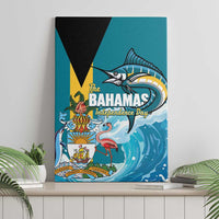 The Bahamas Independence Day Canvas Wall Art Bahamian Blue Marlin National Color