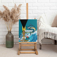 The Bahamas Independence Day Canvas Wall Art Bahamian Blue Marlin National Color