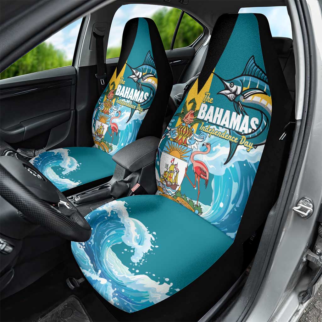 The Bahamas Independence Day Car Seat Cover Bahamian Blue Marlin National Color