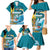 The Bahamas Independence Day Family Matching Mermaid Dress and Hawaiian Shirt Bahamian Blue Marlin National Color