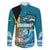 The Bahamas Independence Day Family Matching Summer Maxi Dress and Hawaiian Shirt Bahamian Blue Marlin National Color