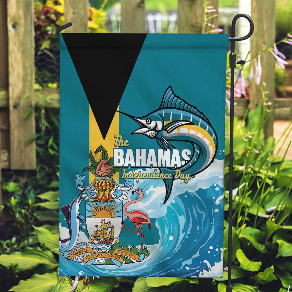 The Bahamas Independence Day Garden Flag Bahamian Blue Marlin National Color