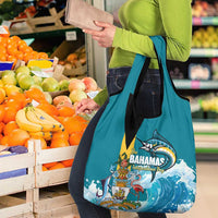 The Bahamas Independence Day Grocery Bag Bahamian Blue Marlin National Color