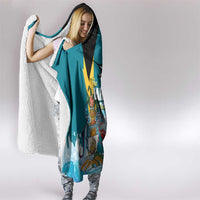 The Bahamas Independence Day Hooded Blanket Bahamian Blue Marlin National Color