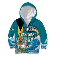 The Bahamas Independence Day Kid Hoodie Bahamian Blue Marlin National Color