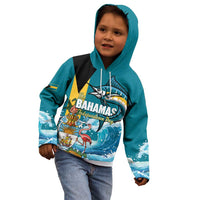 The Bahamas Independence Day Kid Hoodie Bahamian Blue Marlin National Color