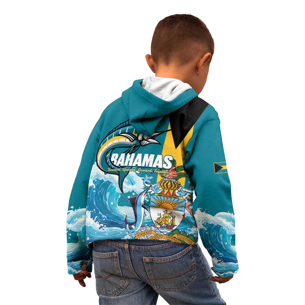 The Bahamas Independence Day Kid Hoodie Bahamian Blue Marlin National Color