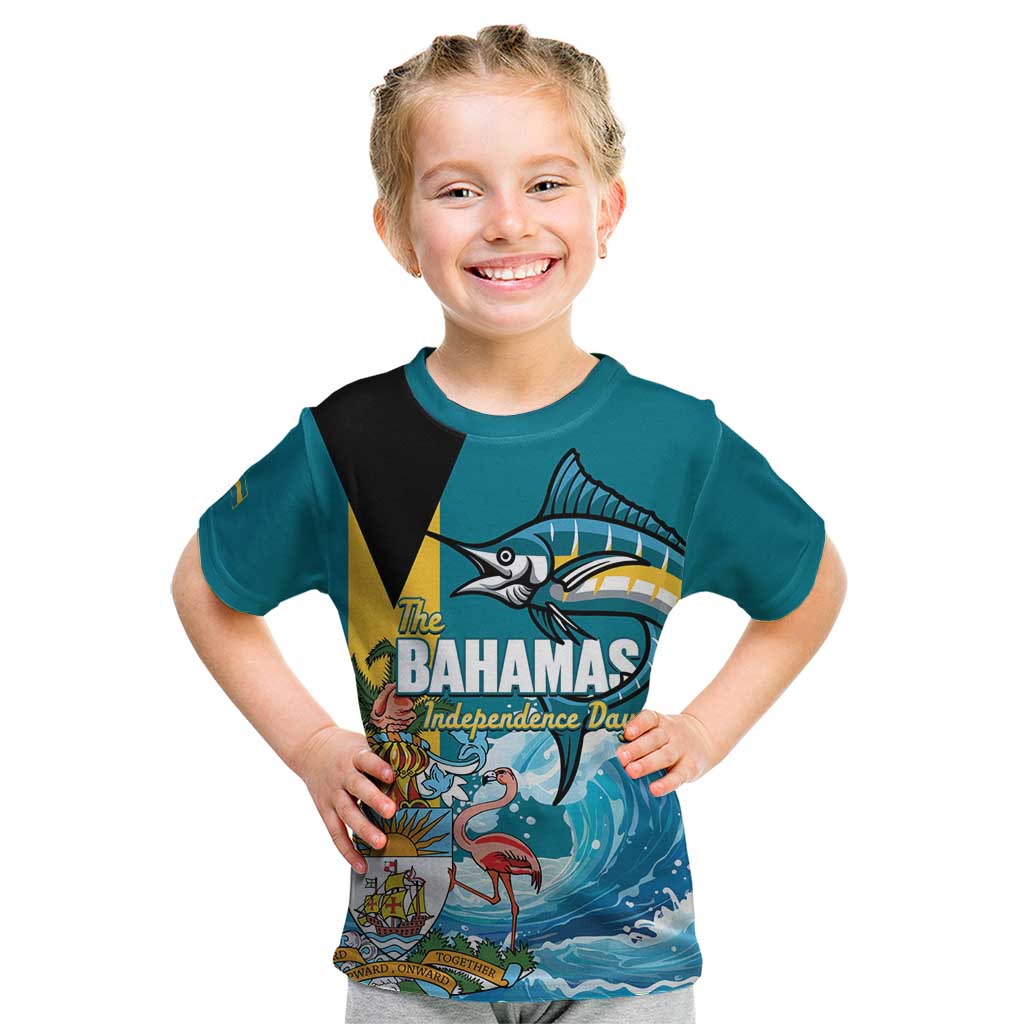 The Bahamas Independence Day Kid T Shirt Bahamian Blue Marlin National Color