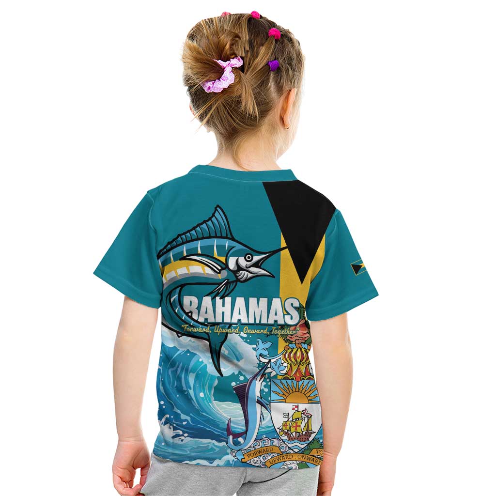 The Bahamas Independence Day Kid T Shirt Bahamian Blue Marlin National Color
