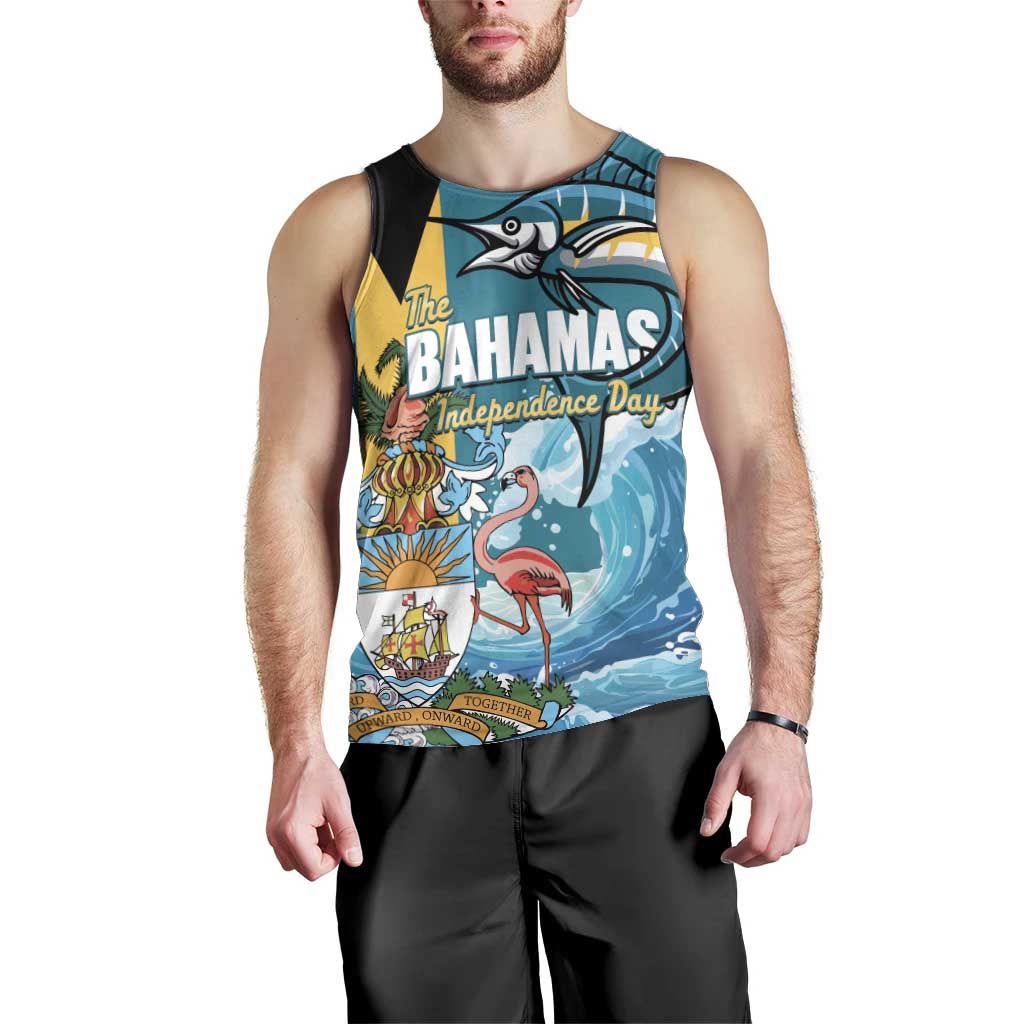 The Bahamas Independence Day Men Tank Top Bahamian Blue Marlin National Color
