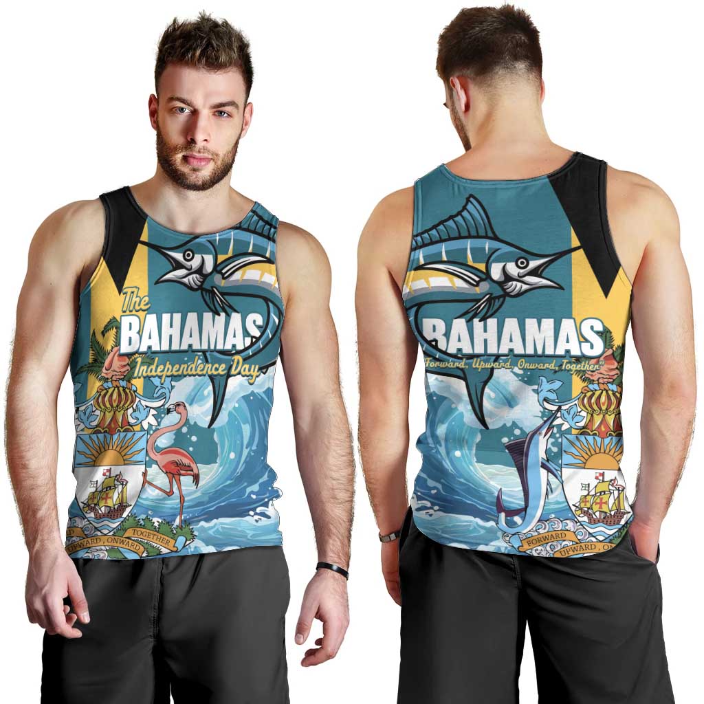 The Bahamas Independence Day Men Tank Top Bahamian Blue Marlin National Color