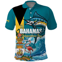 The Bahamas Independence Day Polo Shirt Bahamian Blue Marlin National Color