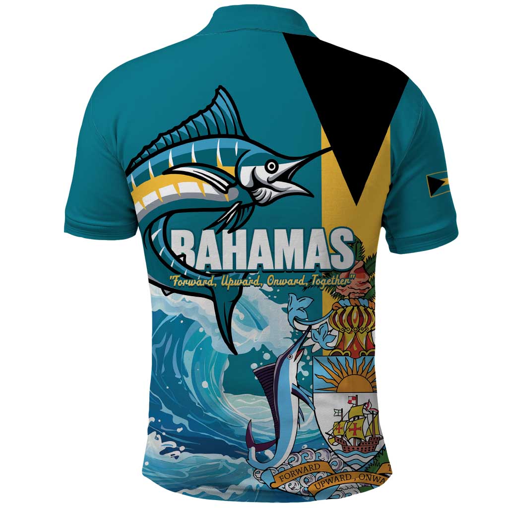 The Bahamas Independence Day Polo Shirt Bahamian Blue Marlin National Color