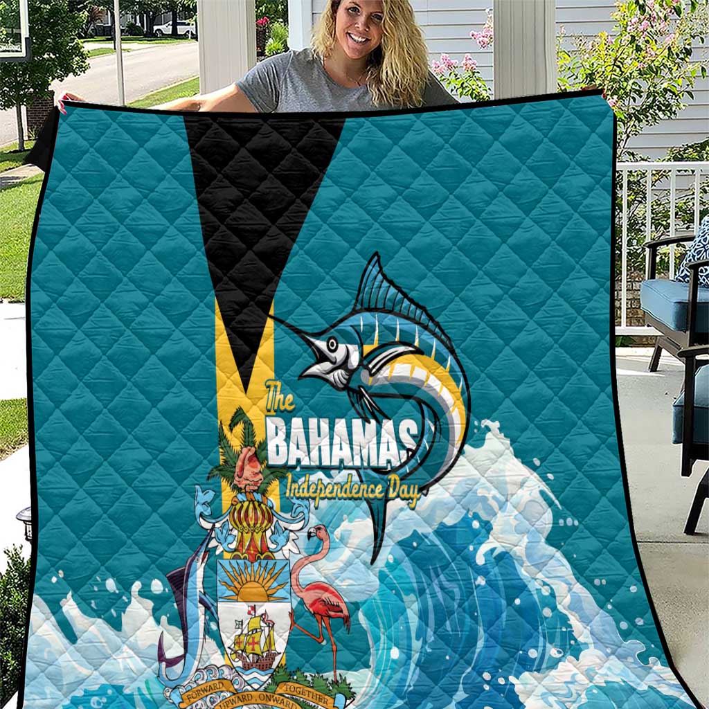 The Bahamas Independence Day Quilt Bahamian Blue Marlin National Color