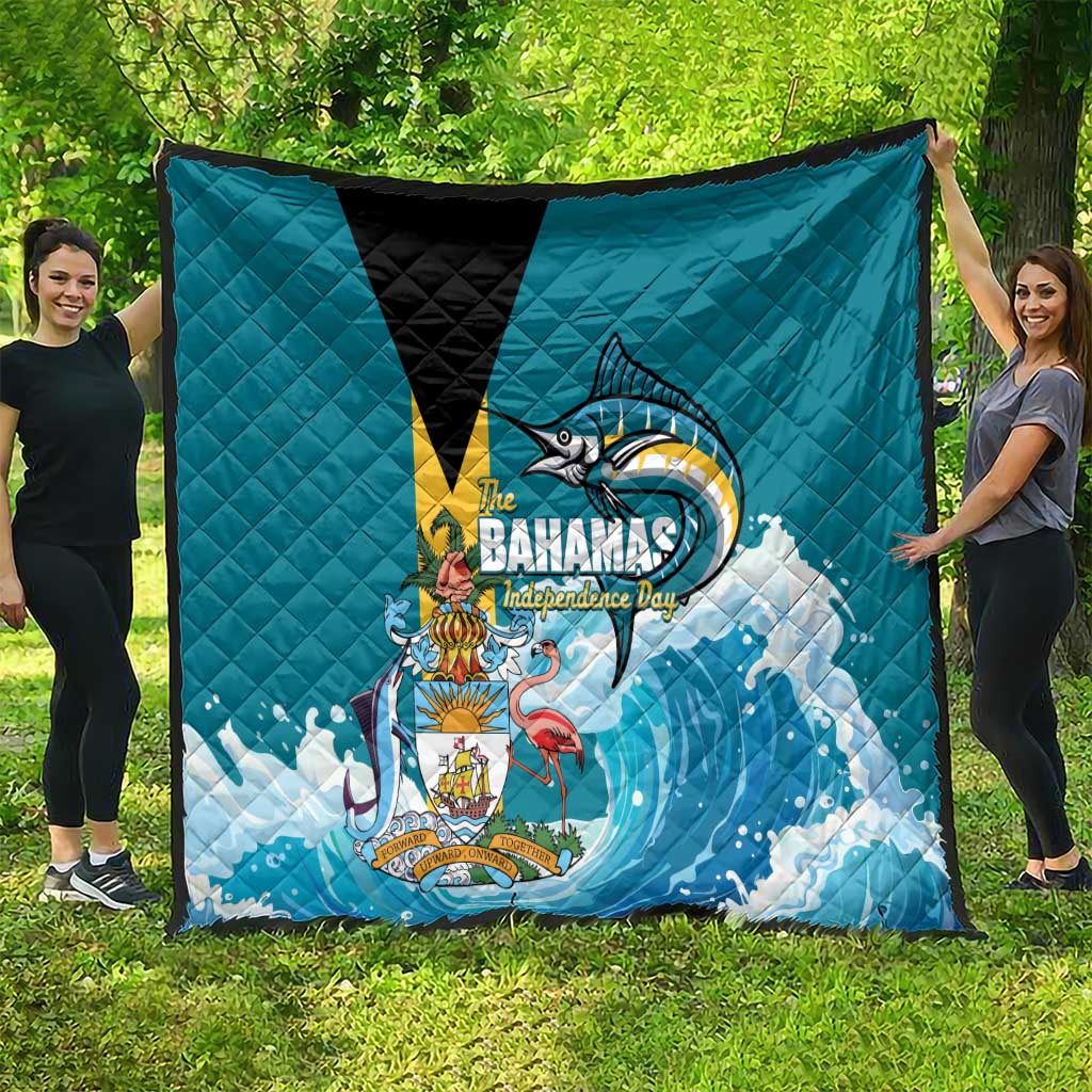 The Bahamas Independence Day Quilt Bahamian Blue Marlin National Color