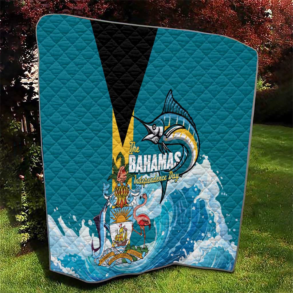 The Bahamas Independence Day Quilt Bahamian Blue Marlin National Color
