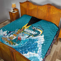 The Bahamas Independence Day Quilt Bahamian Blue Marlin National Color