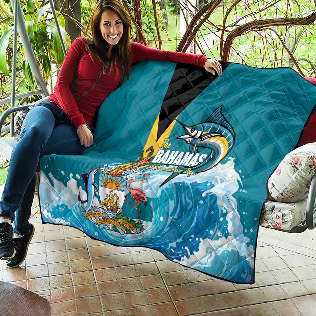 The Bahamas Independence Day Quilt Bahamian Blue Marlin National Color