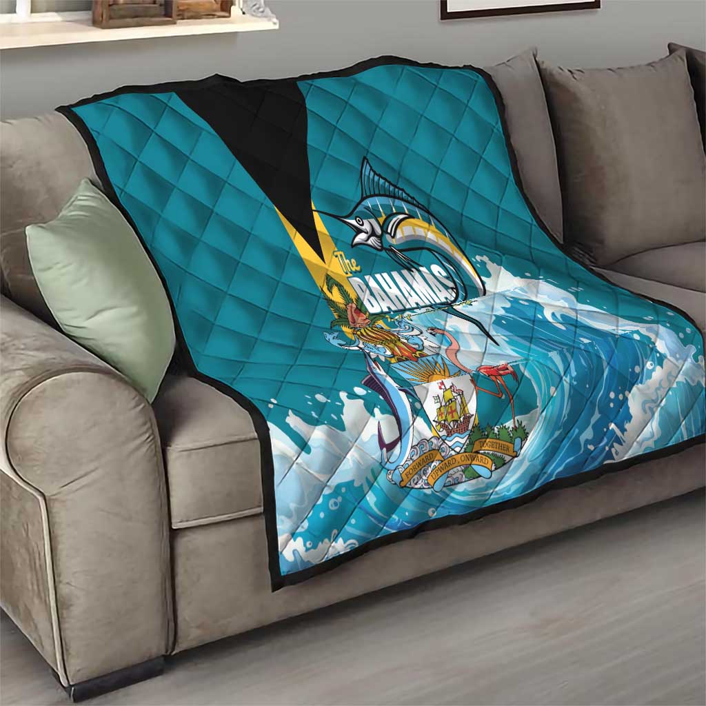 The Bahamas Independence Day Quilt Bahamian Blue Marlin National Color