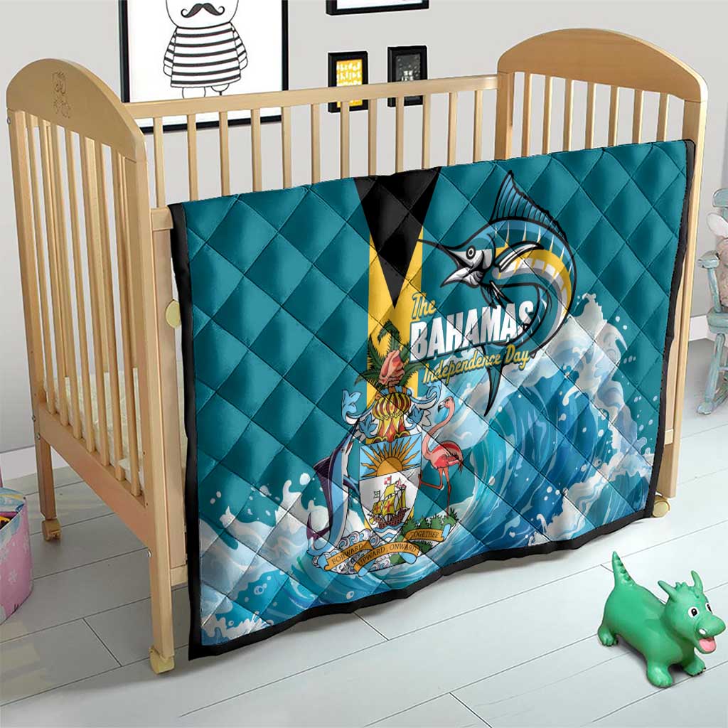 The Bahamas Independence Day Quilt Bahamian Blue Marlin National Color