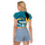 The Bahamas Independence Day Raglan Cropped T Shirt Bahamian Blue Marlin National Color