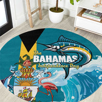 The Bahamas Independence Day Round Carpet Bahamian Blue Marlin National Color