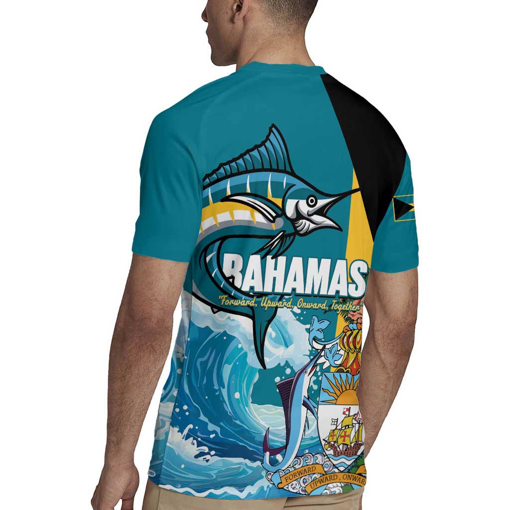 The Bahamas Independence Day Rugby Jersey Bahamian Blue Marlin National Color