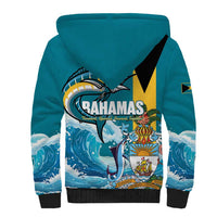 The Bahamas Independence Day Sherpa Hoodie Bahamian Blue Marlin National Color