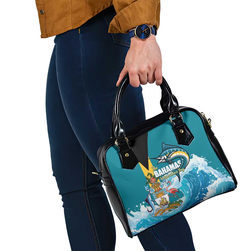 The Bahamas Independence Day Shoulder Handbag Bahamian Blue Marlin National Color