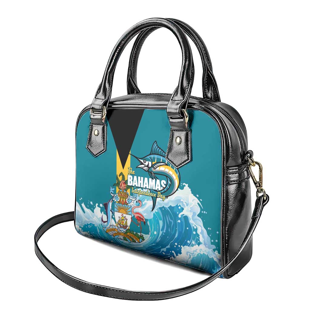 The Bahamas Independence Day Shoulder Handbag Bahamian Blue Marlin National Color