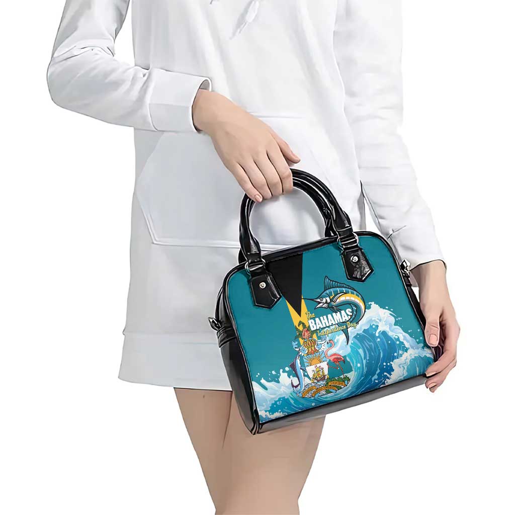 The Bahamas Independence Day Shoulder Handbag Bahamian Blue Marlin National Color
