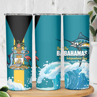 The Bahamas Independence Day Skinny Tumbler Bahamian Blue Marlin National Color