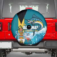 The Bahamas Independence Day Spare Tire Cover Bahamian Blue Marlin National Color