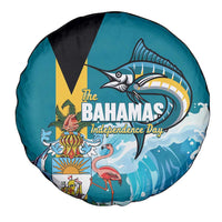 The Bahamas Independence Day Spare Tire Cover Bahamian Blue Marlin National Color