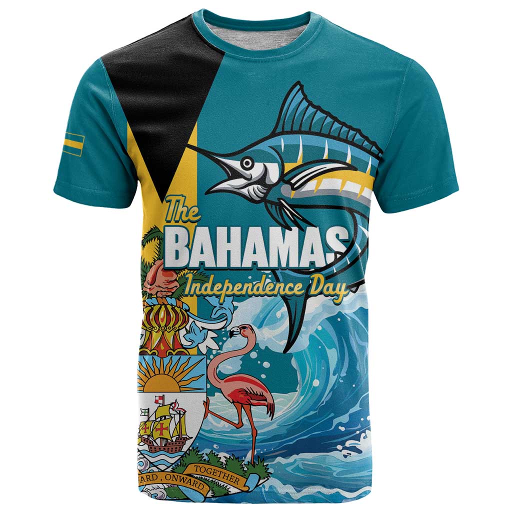 The Bahamas Independence Day T Shirt Bahamian Blue Marlin National Color