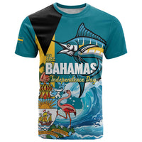 The Bahamas Independence Day T Shirt Bahamian Blue Marlin National Color