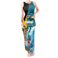 The Bahamas Independence Day Tank Maxi Dress Bahamian Blue Marlin National Color