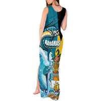 The Bahamas Independence Day Tank Maxi Dress Bahamian Blue Marlin National Color