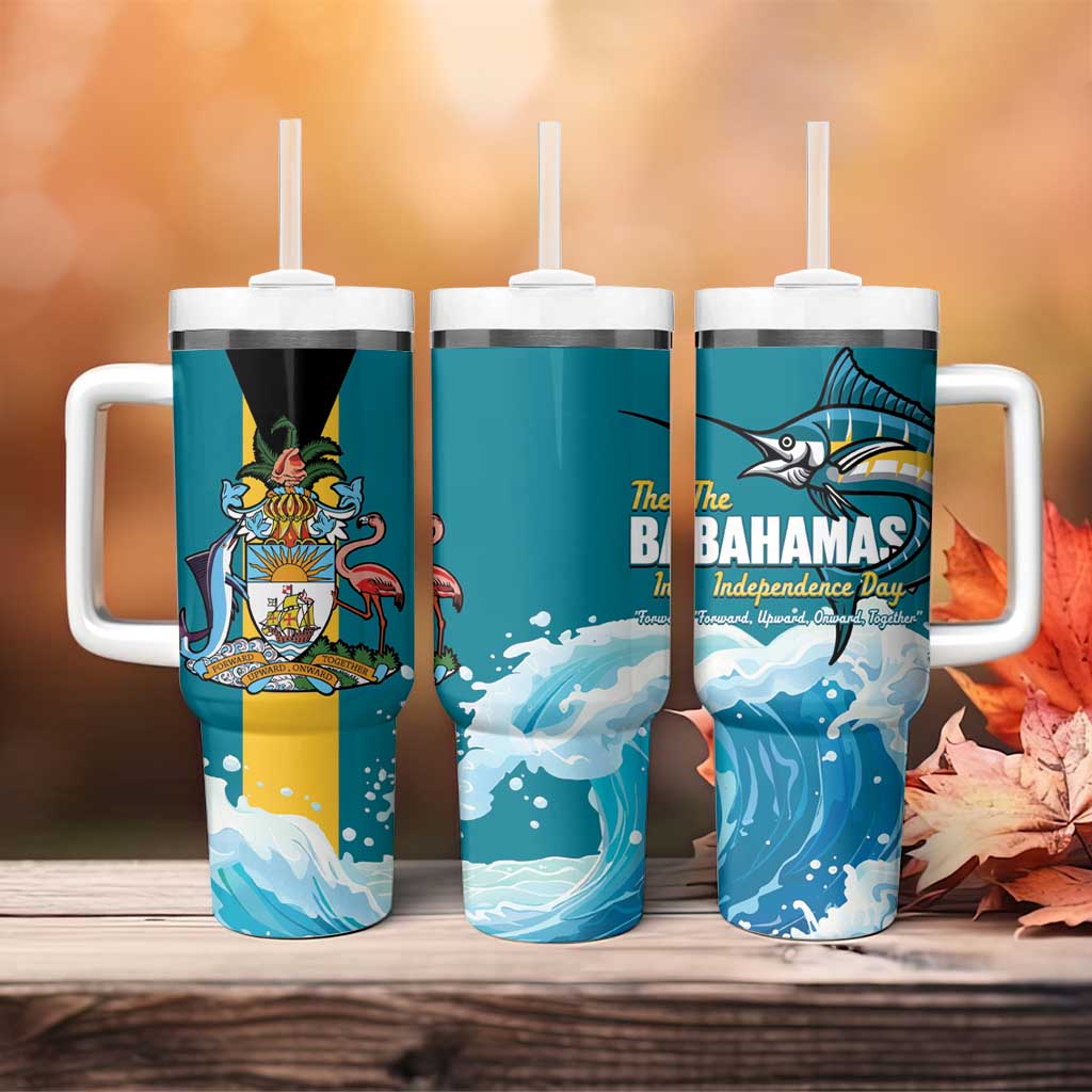 The Bahamas Independence Day Tumbler With Handle Bahamian Blue Marlin National Color