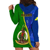 Vanuatu Malampa Province Hoodie Dress Turtle Sand Drawing Unique Tapa Pattern - Wonder Print Shop