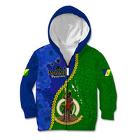 Vanuatu Malampa Province Kid Hoodie Turtle Sand Drawing Unique Tapa Pattern - Wonder Print Shop