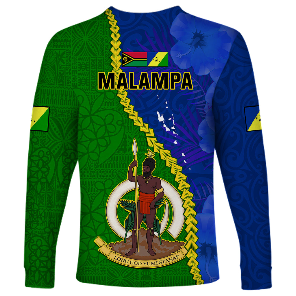 Vanuatu Malampa Province Long Sleeve Shirt Turtle Sand Drawing Unique Tapa Pattern - Wonder Print Shop