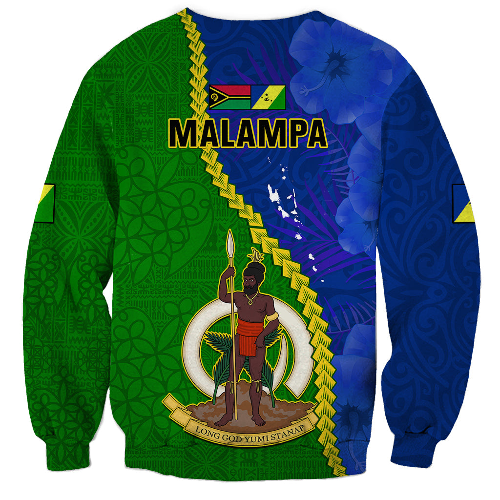 Vanuatu Malampa Province Sweatshirt Turtle Sand Drawing Unique Tapa Pattern - Wonder Print Shop